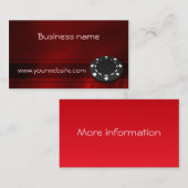 Kasino-Chip Visitenkarte (Vorne/Hinten)