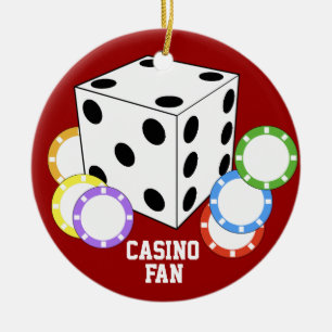 Kasino-Fan-Liebe-Poker-Verzierung Keramikornament