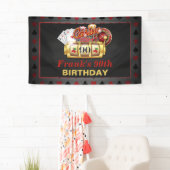 Kasino-Geburtstags-Fahne - 90. Geburtstag Banner (Insitu)