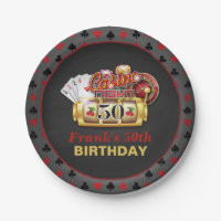 Kasino-Geburtstags-Platte - 50. Geburtstag