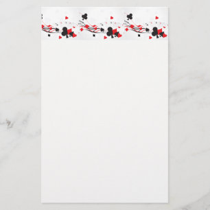 Kasino-Kartenspielbriefpapier Briefpapier