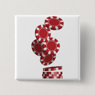 Kasino-/Poker-Chips Button