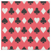 Kasino-Poker-Spielkarte-Symbol-Muster Stoff (Nahaufnahme)