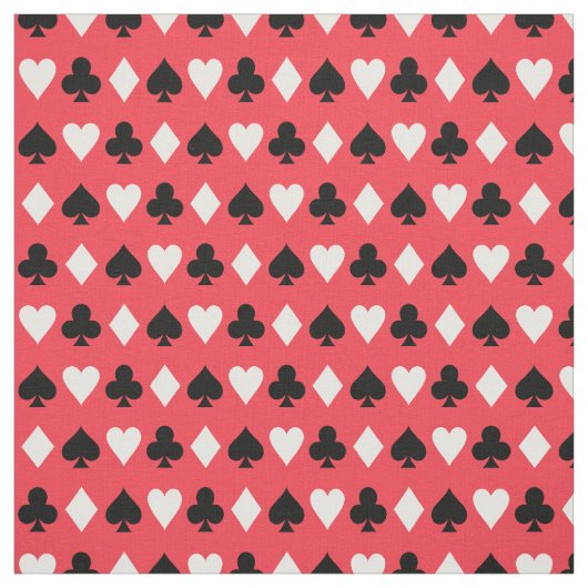 Kasino-Poker-Spielkarte-Symbol-Muster Stoff (Muster)