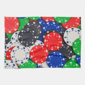 Kasino-Pokerchips Küchentuch (Horizontal)