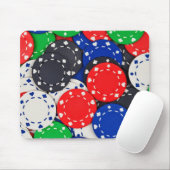 Kasino-Pokerchips Mousepad (Mit Mouse)