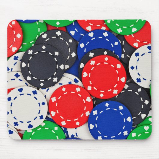 Kasino-Pokerchips Mousepad (Vorne)