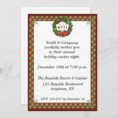 Kasino-Pokerwreath-Feiertags-Einladung Einladung (Vorne/Hinten)