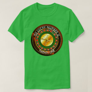 Kasino-Roulette-Rad mit Ihrer Glückszahl T-Shirt