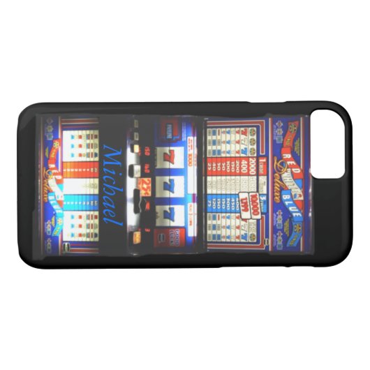 Kasino-Spielautomat Case-Mate iPhone Hülle (Rückseite (Horizontal))