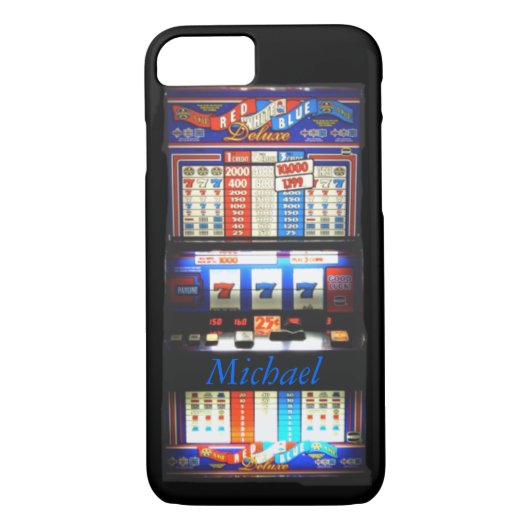 Kasino-Spielautomat Case-Mate iPhone Hülle (Rückseite)