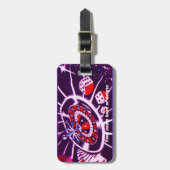 Kasino-Spieler-High Roller Gepäckanhänger (Vorderseite vertikal)