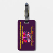 Kasino-Spieler-High Roller Gepäckanhänger (Rückseite vertikal)