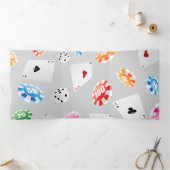 Kasino, Spielzubehör Muster 8 Dreifach Gefaltete Urlaubskarte (Innenseite)