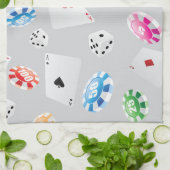 Kasino, Spielzubehör Muster 8 Geschirrtuch (Gefaltet)