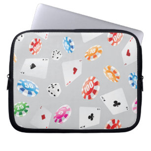 Kasino, Spielzubehör Muster 8 Laptopschutzhülle