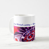 Kasino-Thema-lila Leidenschafts-Andenken Kaffeetasse (Vorderseite Links)