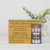 Kasino-Thema-Party mit personalisierter Einladung (Stehend Vorderseite)