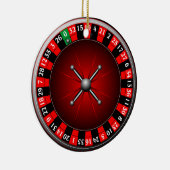 Kasinoillustration mit Rouletterad Keramikornament (Rechts)