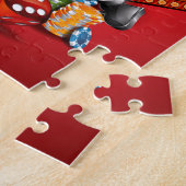 Kasinoillustration mit spielenden Elementen Puzzle (Seite)