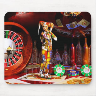 Kasinokunstschachkunst-Malerei-Surrealismus Mousepad
