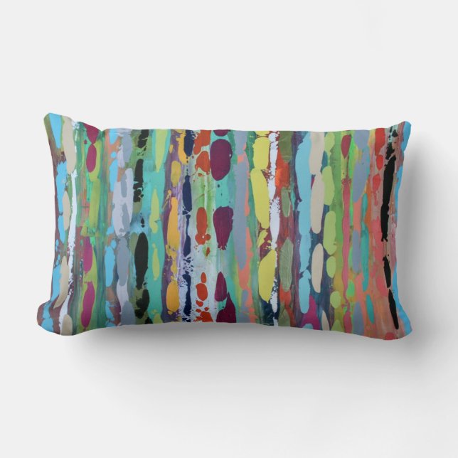 Kaskade 2 Poly Lumbar Throw Kissen (Vorderseite)