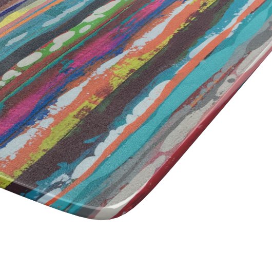 Kaskade 6 x 7 Deko Glasschneidebrett Schneidebrett (Ecke)