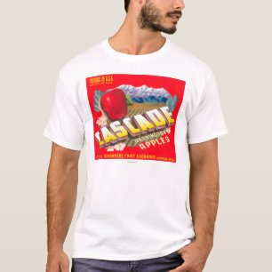 Kaskade Apple beschriften (Rot) - Kaschmir, WA T-Shirt