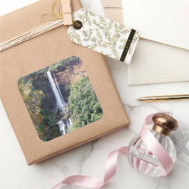 Kaskade der Natur an den Fitzroy Falls Quadratischer Aufkleber