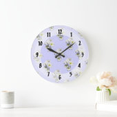 Kaskade der weißen Milchsorten Große Wanduhr (Zuhause)