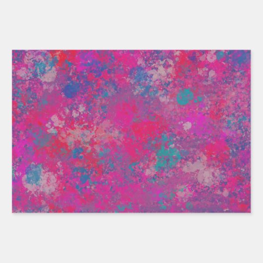 Kaskade des farbabstrakten Designmusters Geschenkpapier Set (Vorderseite)