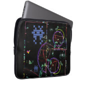 Kaskade elektronischer Spiele Laptopschutzhülle (Vorne Rechts)