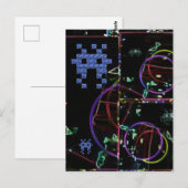 Kaskade elektronischer Spiele Postkarte (Vorne/Hinten)