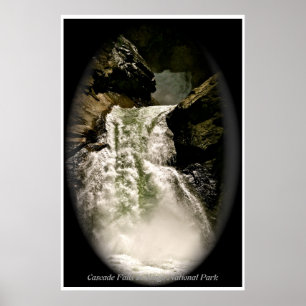 KASKADE FÄLLT IN NATIONALPARK KÖNIG-CANYON POSTER