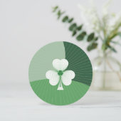 Kaskade für benutzerdefinierbares Kleeblatt Feiertagskarte (Stehend Vorderseite)