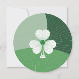 Kaskade für benutzerdefinierbares Kleeblatt Feiertagskarte