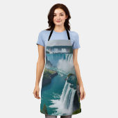 "Kaskade in der Küche - Niagara Design Schürze (Getragen)