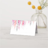 Kaskade mit orangefarbener Blume Platzkarte (Rückseite)