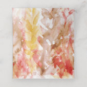 Kaskade mit orangefarbener Blume Platzkarte (Innenseite Aufgefaltet)