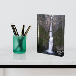 Kaskade Multnomah Falls Landschaftlich Fotoblock