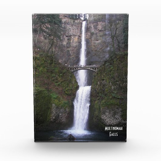 Kaskade Multnomah Falls Landschaftlich Fotoblock (Vorderseite)