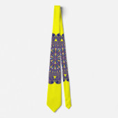 Kaskade Peacock Blau- und Hellgelbe Krawatte (Vorderseite)