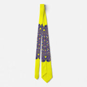 Kaskade Peacock Blau- und Hellgelbe Krawatte (Rückseite)