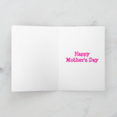 Kaskade Pink Mama Bären Muttertagskarte Karte (Innenseite)
