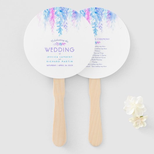 Kaskade-Programm-Fans der Hochzeitssonne Fächer (Vorne und Hinten)