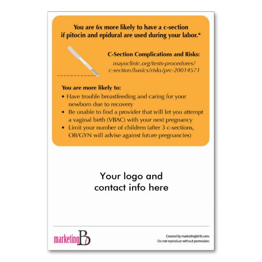 Kaskade von Interventionen Anpassbare Handout-Kart Tischnummer (Rückseite)