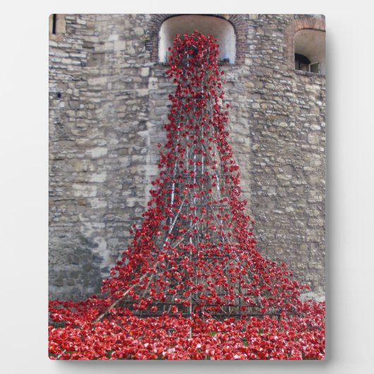 Kaskade von Poppies - Tower of London Fotoplatte (Vorderseite)