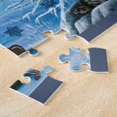 Kaskaden-Schneeflocke-Puzzlespiel Puzzle (Seite)