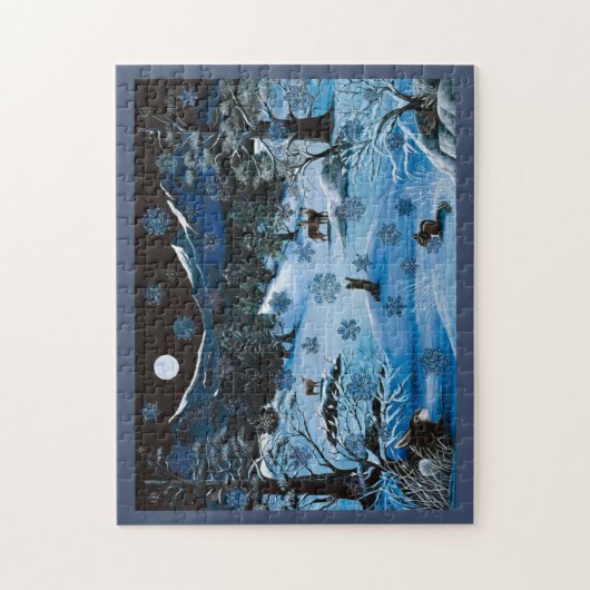 Kaskaden-Schneeflocke-Puzzlespiel Puzzle (Vertikal)