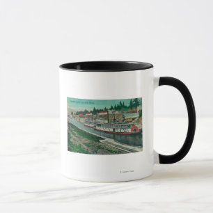 Kaskaden-Verschlüsse auf dem Columbia River Tasse